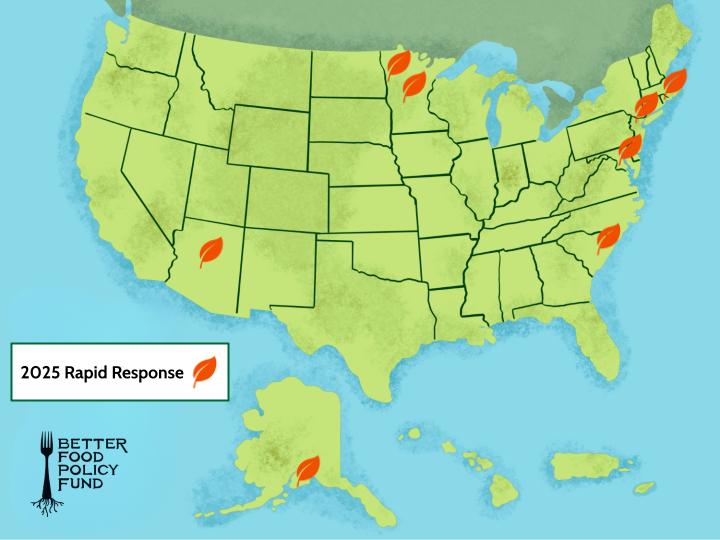 2025 Rapid Response Grant Recipient Map